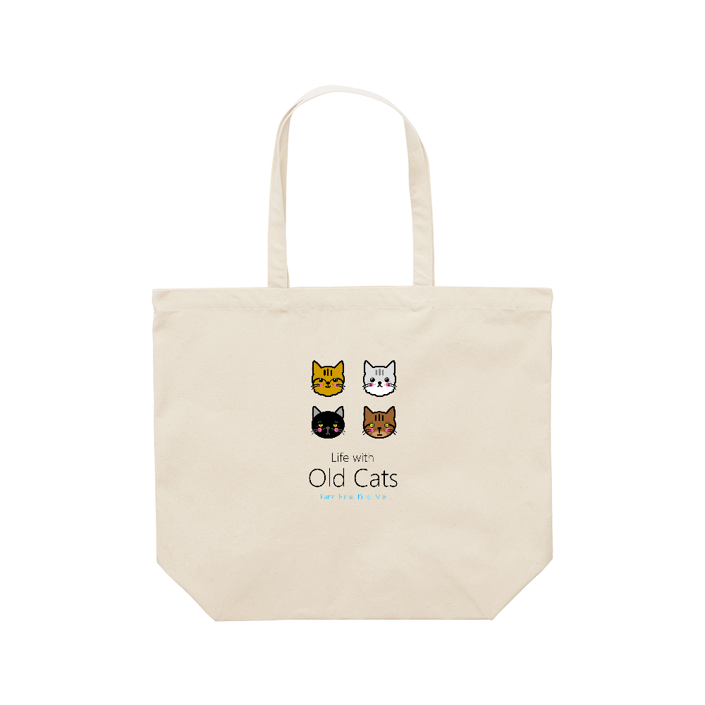 ２ メインＭ (TB01LNORG) トートバッグ - Life with Old Cats