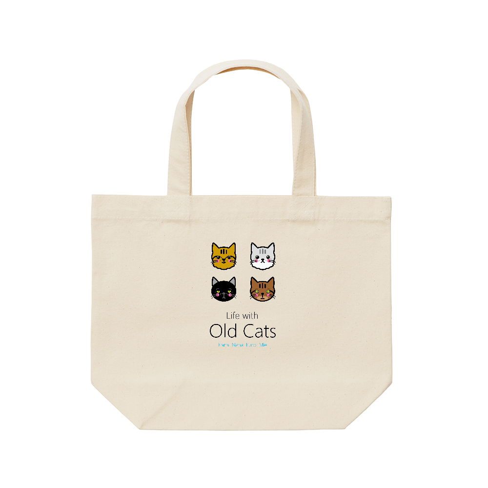 １ メインＳ (TB01SNORG) トートバッグ - Life with Old Cats