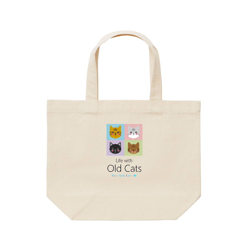 ２ メインＳ (TB02SNFLT) トートバッグ - Life with Old Cats