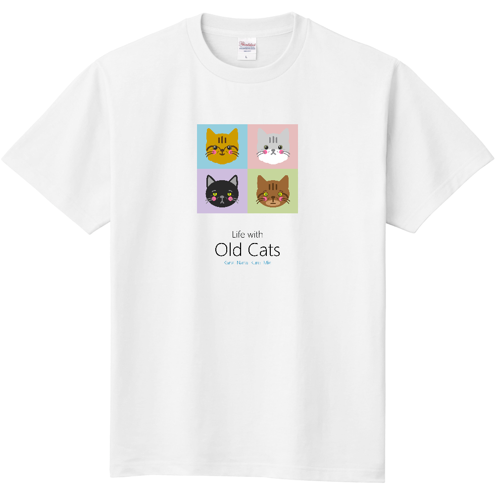 ２ メイン (TS02SWORG) Tシャツ - Life with Old Cats