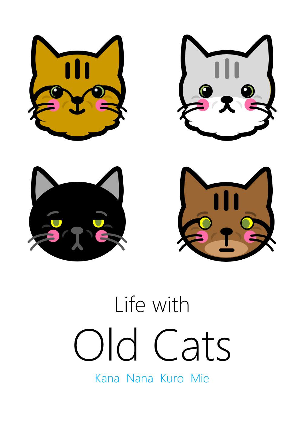 #1 老猫たち - Life with Old Cats